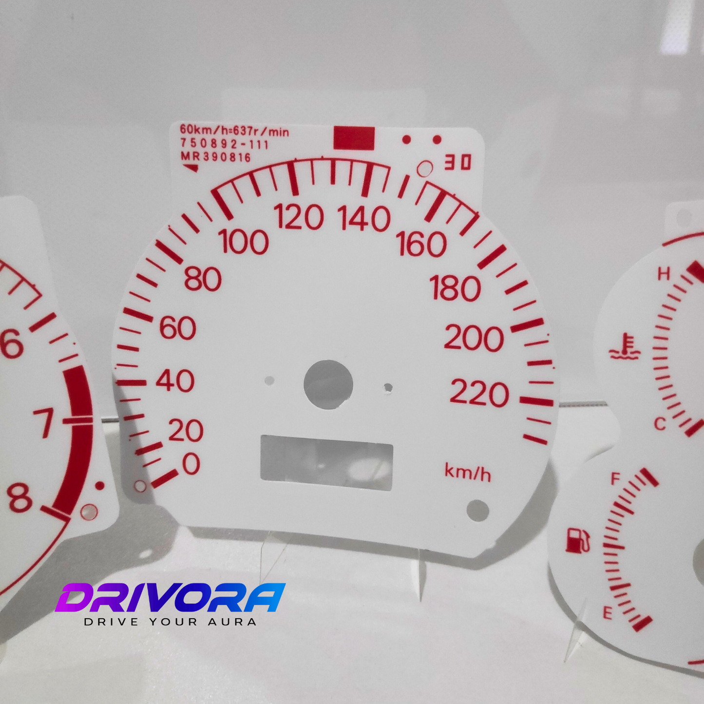 Mitsubishi Lancer CK EVO Decal Overlays (White Face)