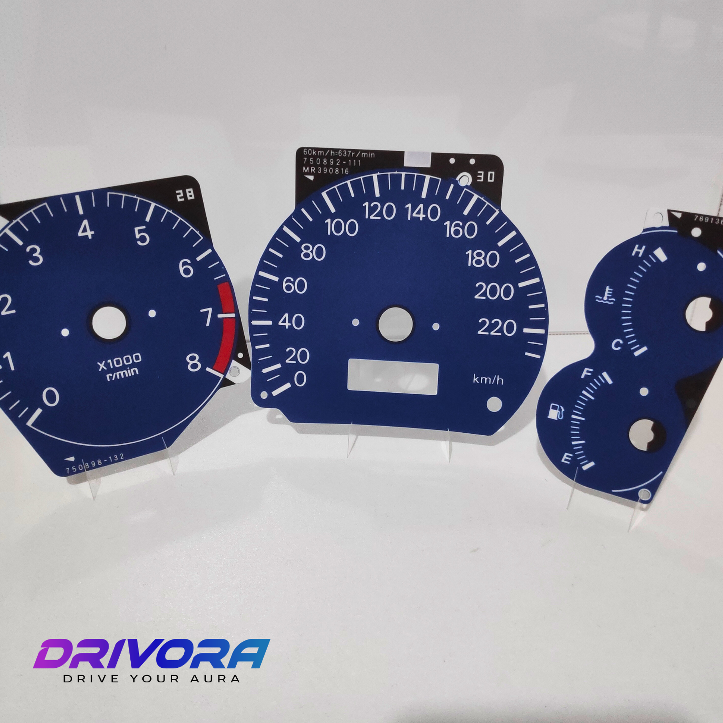 Mitsubishi Lancer CK EVO Decal Overlays (Blue EVO)