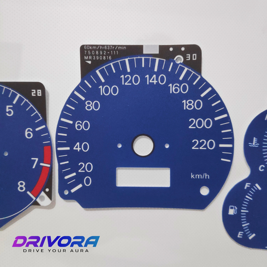 Mitsubishi Lancer CK EVO Decal Overlays (Blue EVO)