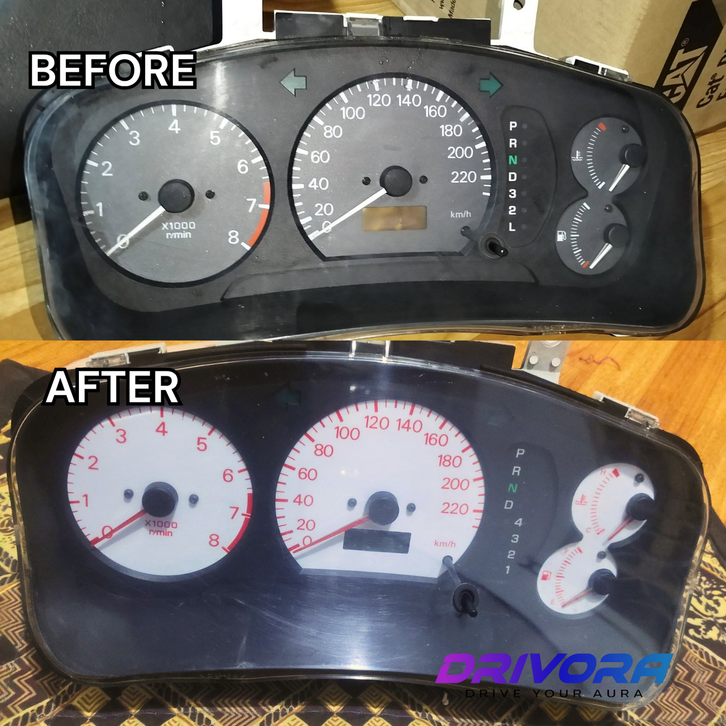 Mitsubishi Lancer CK EVO Decal Overlays (White Face)