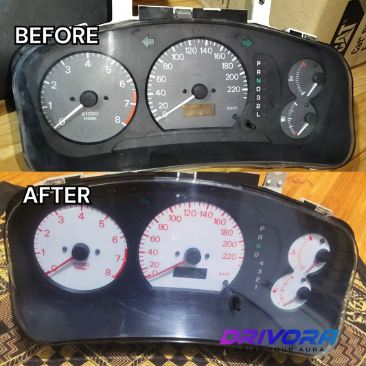 Mitsubishi Lancer CK EVO Decal Overlays (White Face)