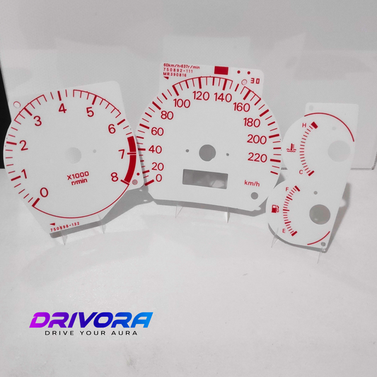 Mitsubishi Lancer CK EVO Decal Overlays (White Face)